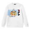 Logo Graphic Sweater "White Black"