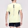 Logo Letter Printing Round Collar Male Yellow