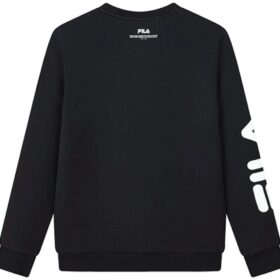 Logo Print Sports Pullover “Black White”