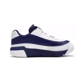 Low-Top Basketball Shoes “White Navy”
