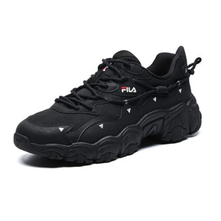 Low Top Running Shoes "Black White"
