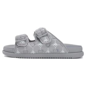 Lucia Fashion Slides “Grey White”