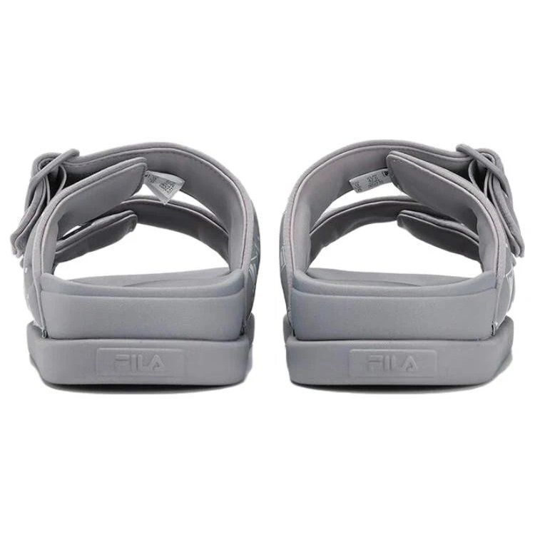 Lucia Fashion Slides "Grey White"