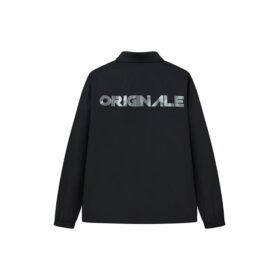 Men”s FILA Alphabet Logo Athleisure Casual Sports Jacket Black