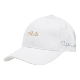 Men"s FILA Logo Casual White Baseball Cap