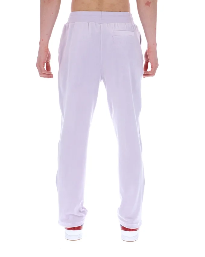 Misty Lilac Fio Velour Straight-Leg Jogger