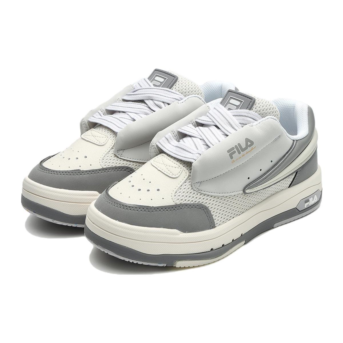 Mix Low Skate Shoes "Cream White Grey"