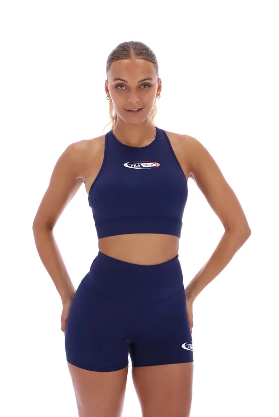 Navy FILA x TALA SKINLUXE Sports Bralette