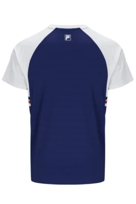 Navy Unisex Round Neck Tennis T-Shirt