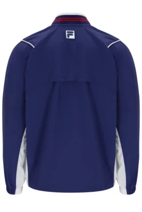Navy Unisex Tennis Warm-Up Jacket