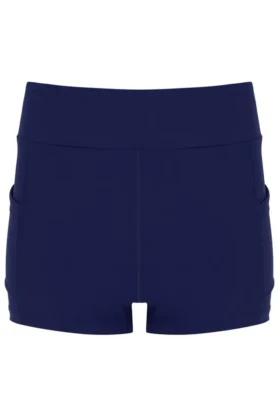 Navy Women’s Mesh Jersey Dress with Inner Shorts