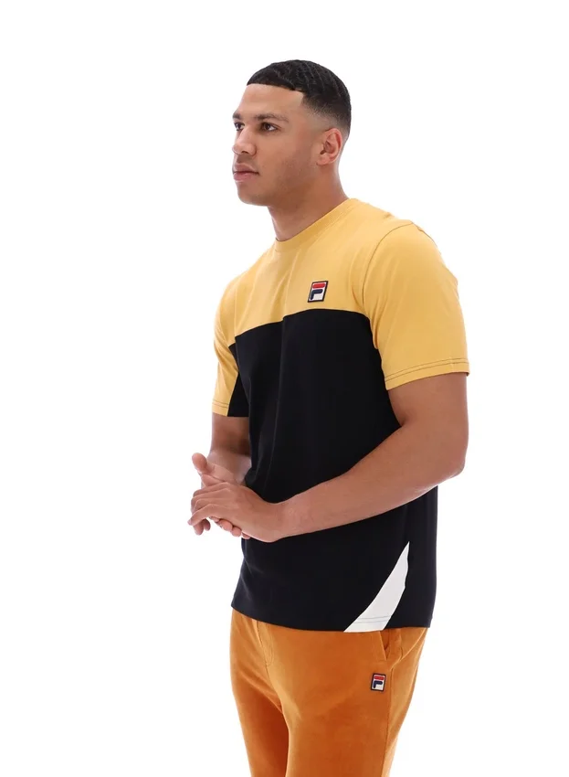 Oak Buff Tiebreaker Colour Block T-Shirt