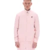 Pale Pink Armando Contrasting Piping Track Top