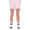 Pale Pink High Tide Terry Pocket Stripe Shorts