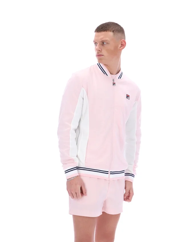Pale Pink Settanta Baseball Track Top