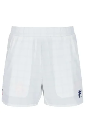 Pattern White Men’s 5" Tennis Shorts
