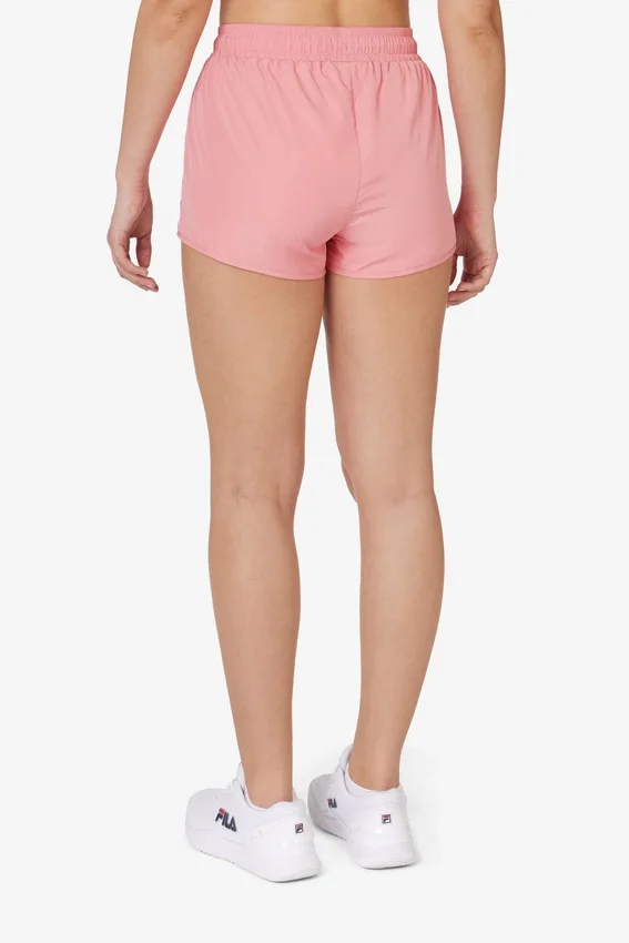 Pink Tape Detail Shorts