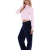 Pinkaboo Heidi Cropped Roll Neck Top