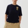 Printing Loose Short Sleeve Blue