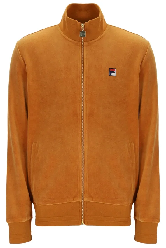 Pumpkin Spice Nero Velour Track Top