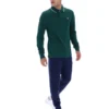 Rain Forest Monte Tipped Collar Long Sleeve Polo