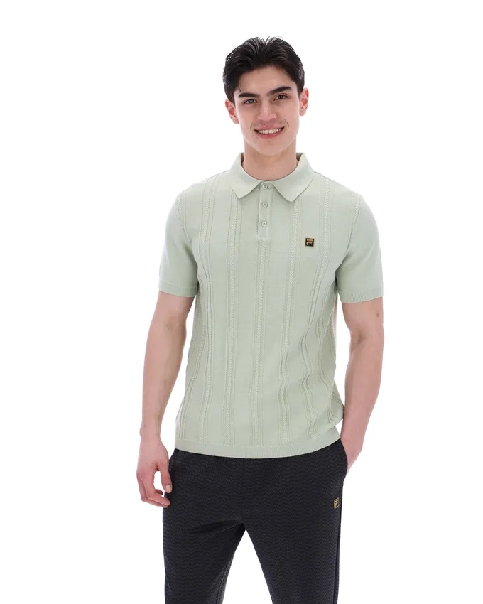 Sea Foam Barns Knitted Polo