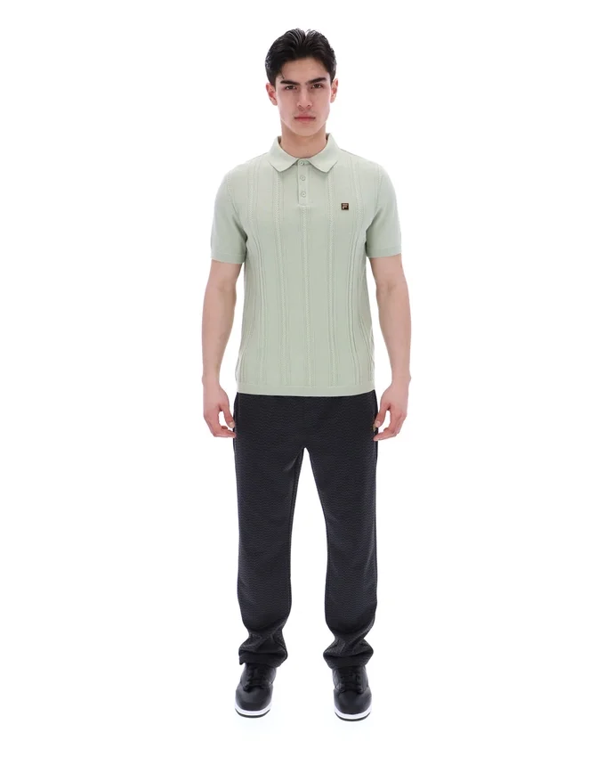 Sea Foam Barns Knitted Polo