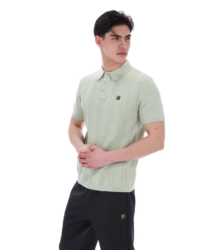 Sea Foam Barns Knitted Polo