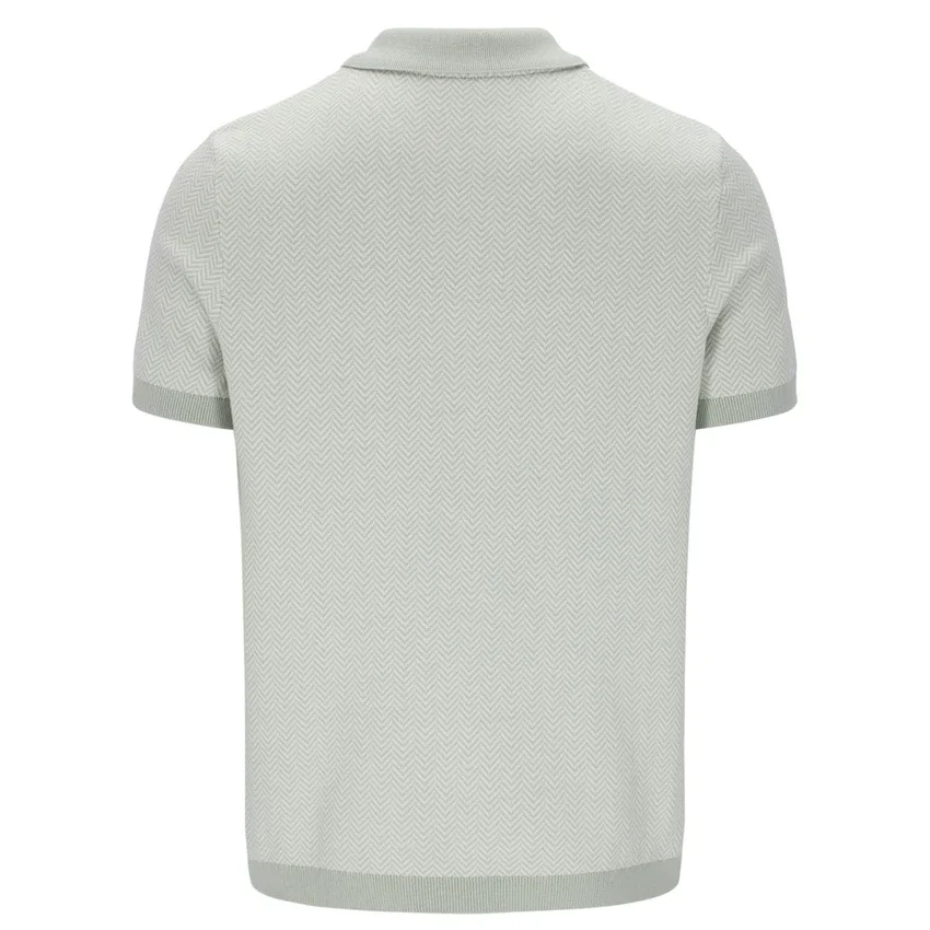 Sea Foam Marty Zip Polo