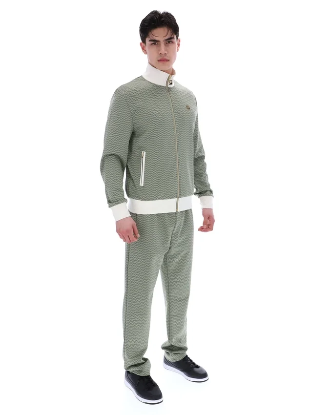 Sea Foam Mathers Herringbone Track Top