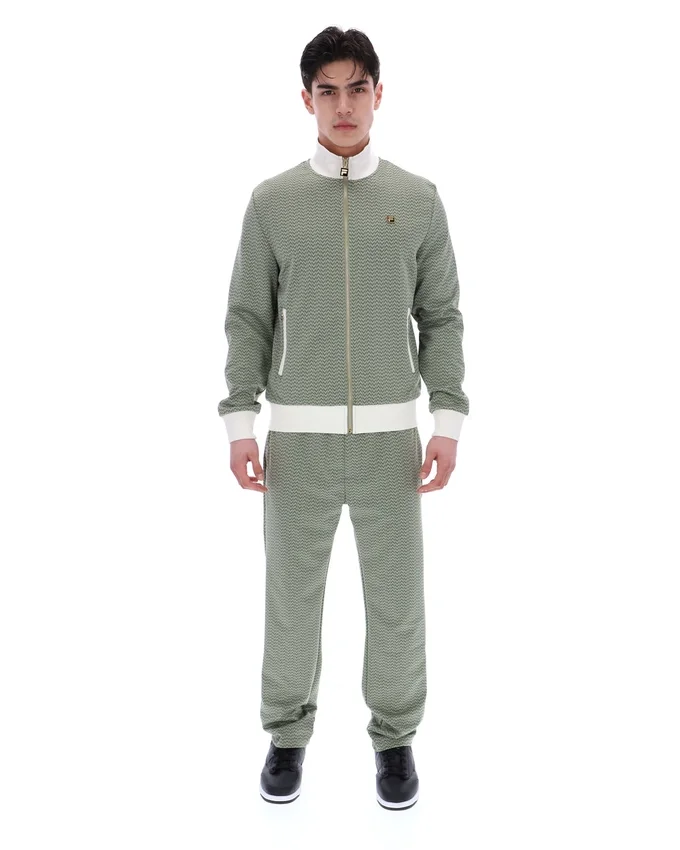 Sea Foam Mathers Herringbone Track Top