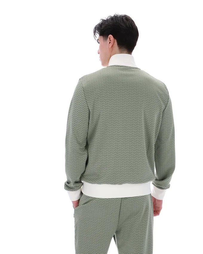 Sea Foam Mathers Herringbone Track Top