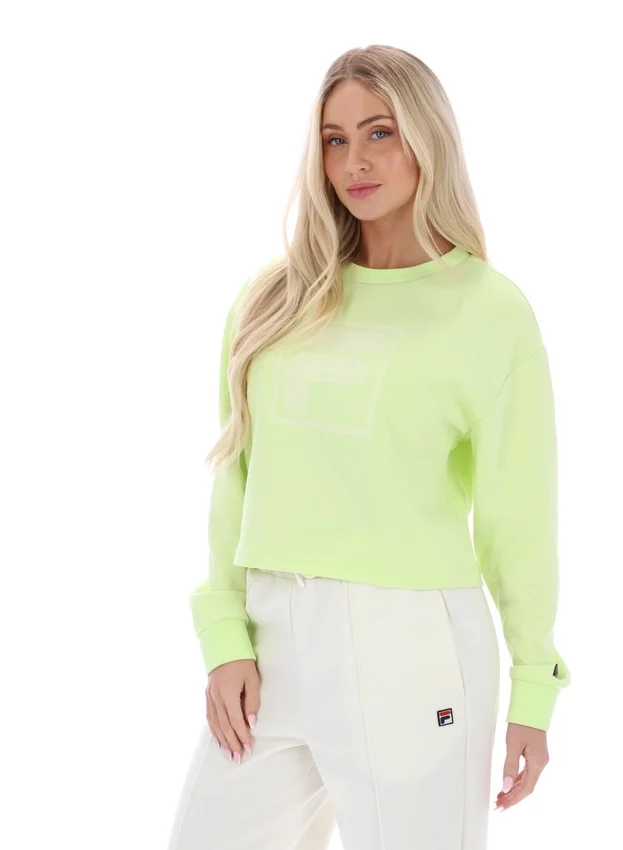 Shadow Lime Jorie Wide Crew Neck Sweatshirt