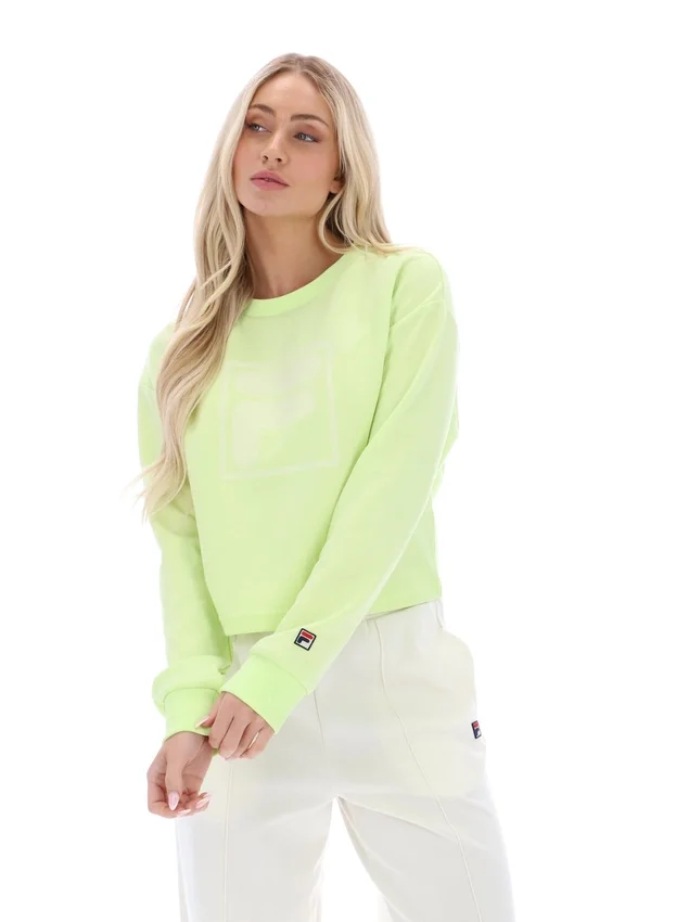 Shadow Lime Jorie Wide Crew Neck Sweatshirt