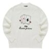 Sport Graphic Sweater "White Black"