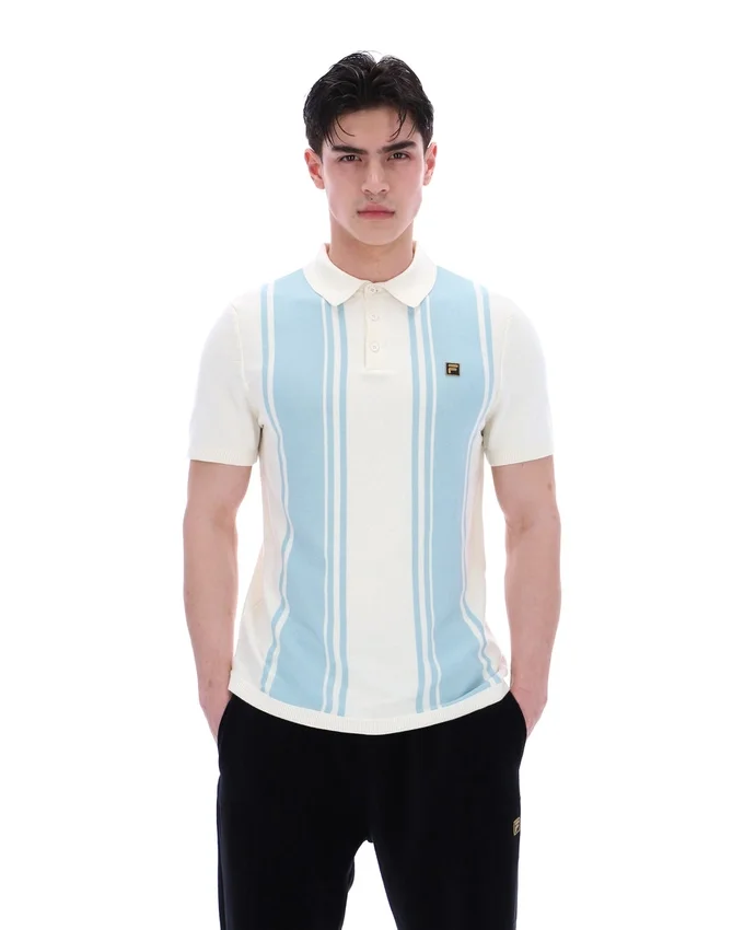 Sterling Blue Buddy Bowling Style Knitted Polo