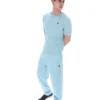 Sterling Blue Don Textured Knitted T-Shirt