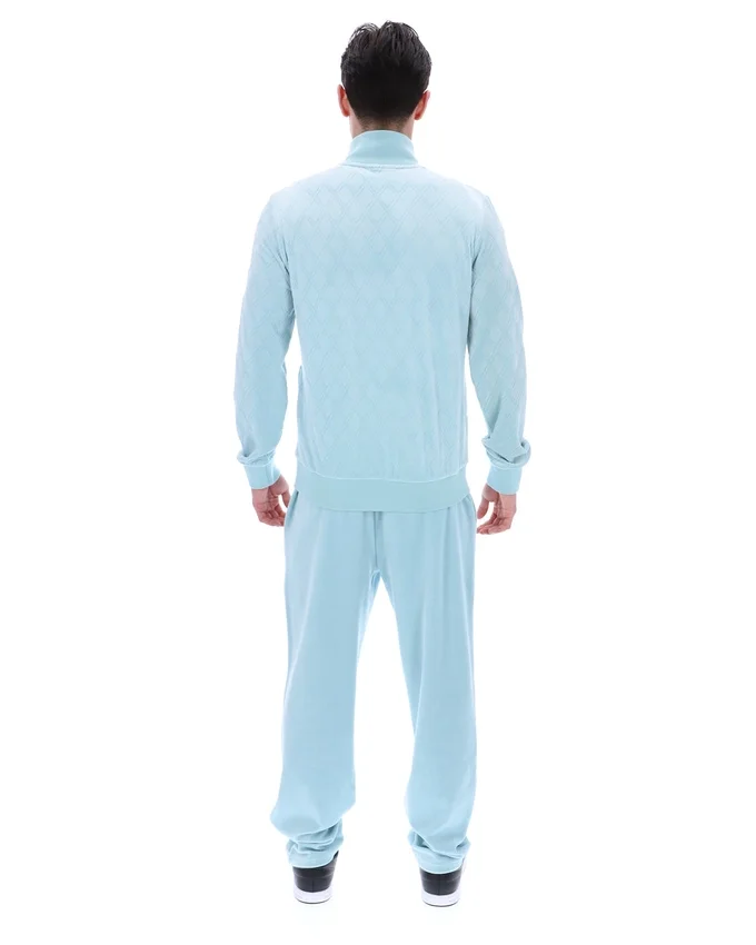 Sterling Blue Hanay Embossed Diamond Jacket