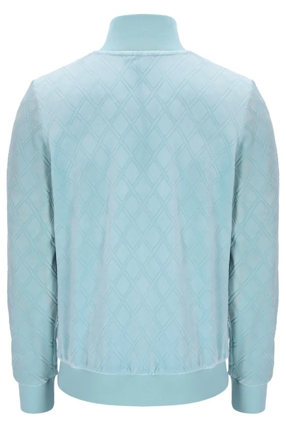 Sterling Blue Hanay Embossed Diamond Jacket