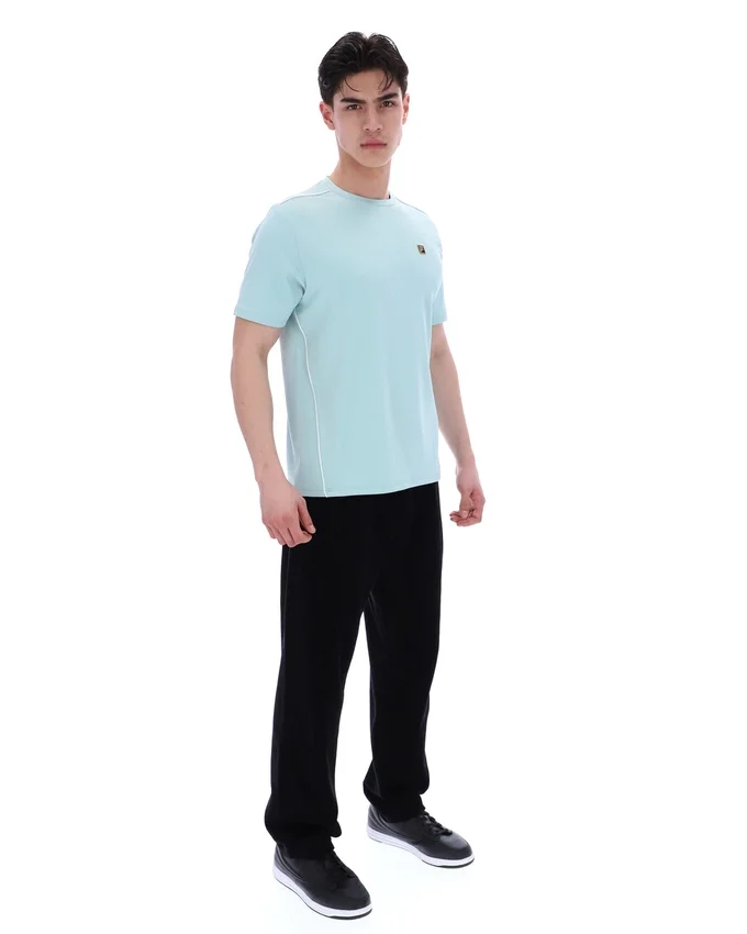 Sterling Blue Lawrenze Fitness-Inspired T-Shirt