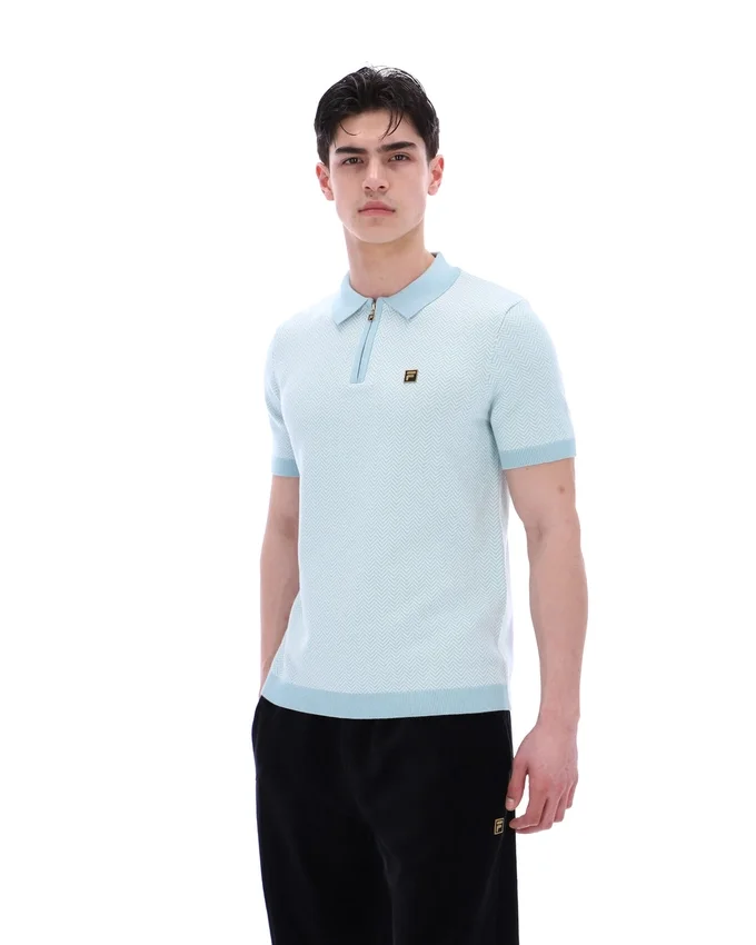 Sterling Blue Marty Zip Polo