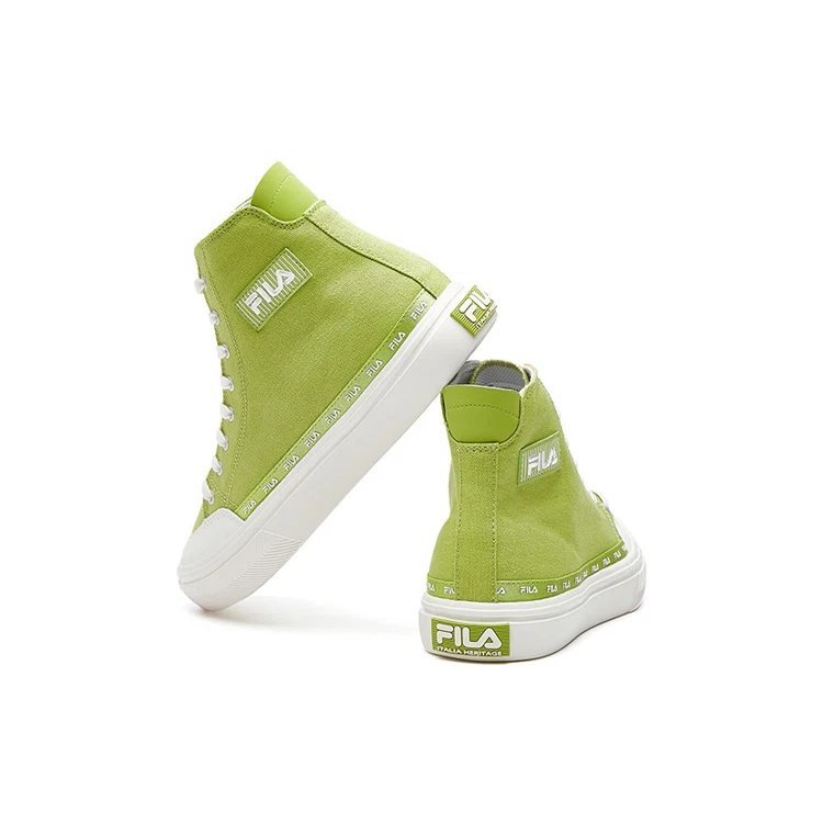 Strada Mid-top Canvas Shoes Green/White