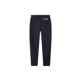 Straight Casual Pants Stay Warm Sports Knit Long Pants Blue
