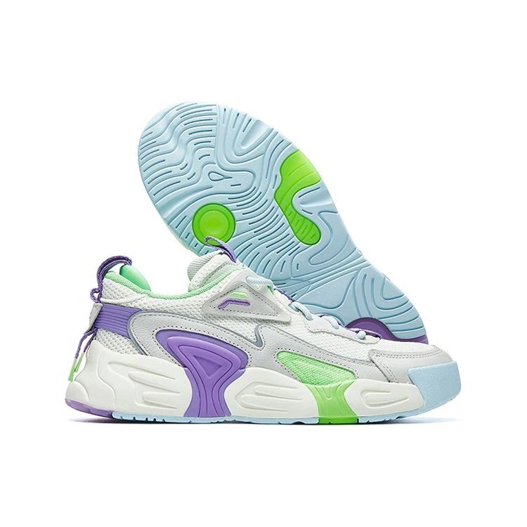 SWARM low swirl sneakers purple/white/grey