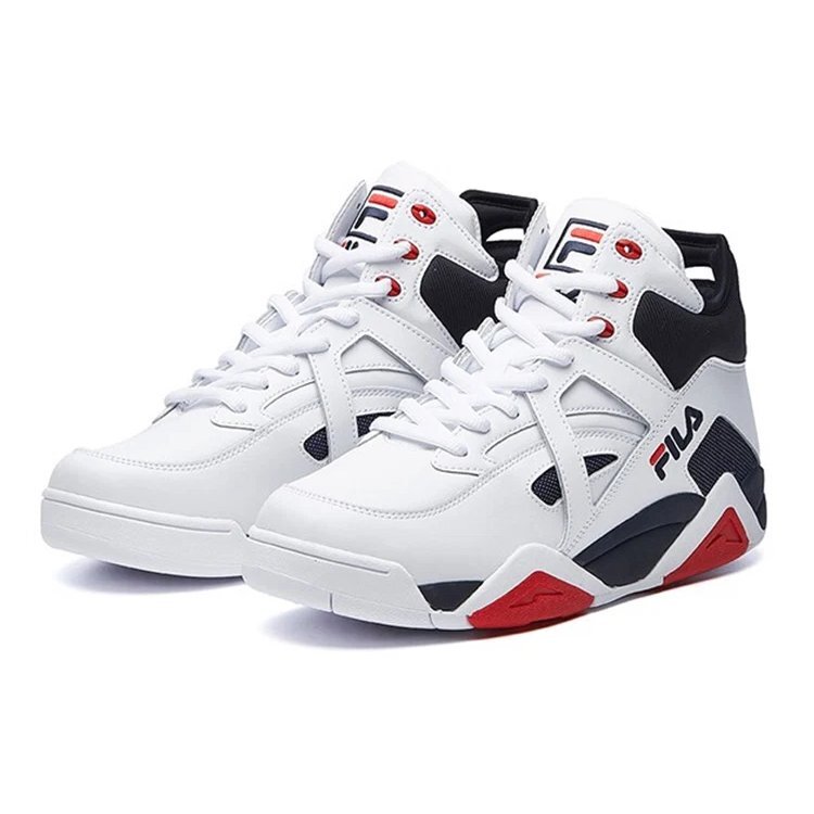 The Cage Basketball Shoes "White Navy"