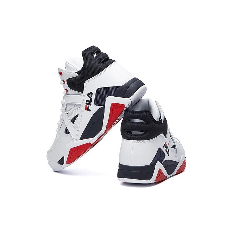 The Cage Basketball Shoes "White Navy"
