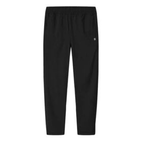 Thin and light Woven Straight Casual Long Pants Black