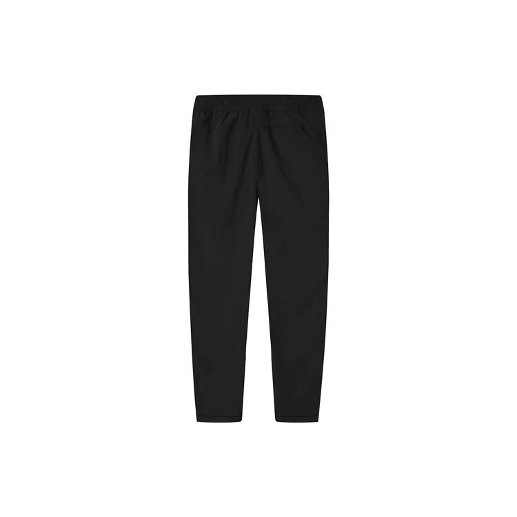 Thin and light Woven Straight Casual Long Pants Black