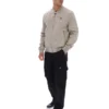Vintage Khaki Dean Full Zip Faux Suede Jacket