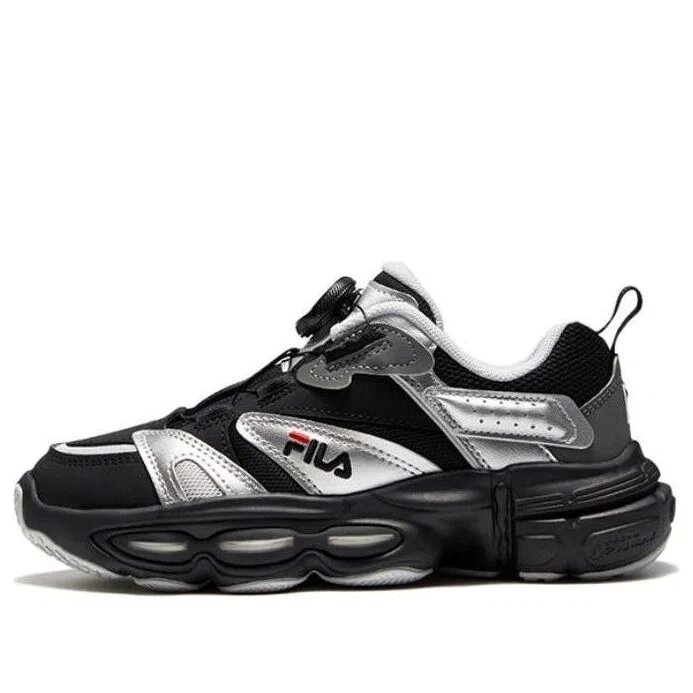 Vintage Sport Sneakers "Black SIlver"